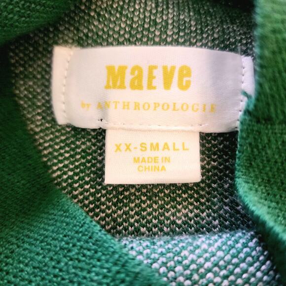 Maeve Sweater Womens xxs Carys Mock-Neck Kelly Green Plush Soft cozycore - Picture 3 of 7